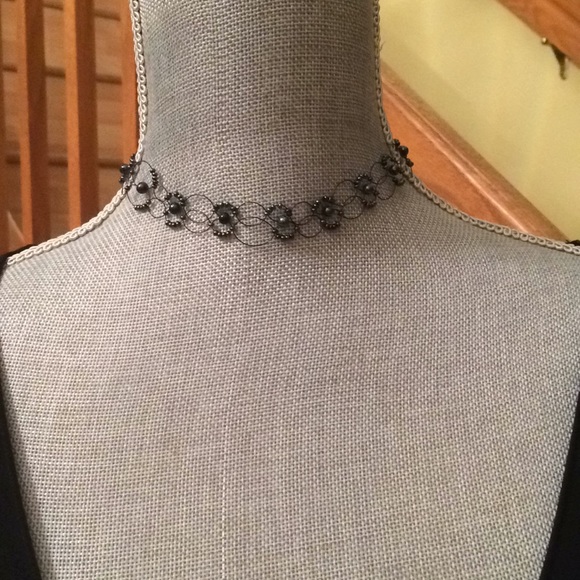 jewerly Jewelry - Beautiful natural  black pearl choker, new